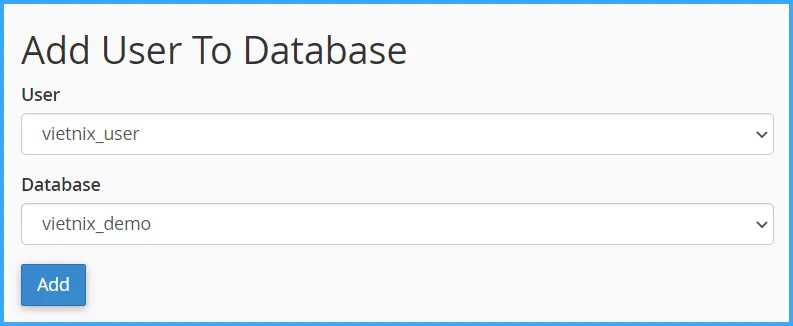 Thêm user vào database