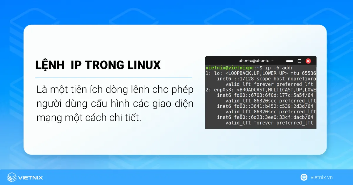 Định nghĩa lệnh ip trong Linux