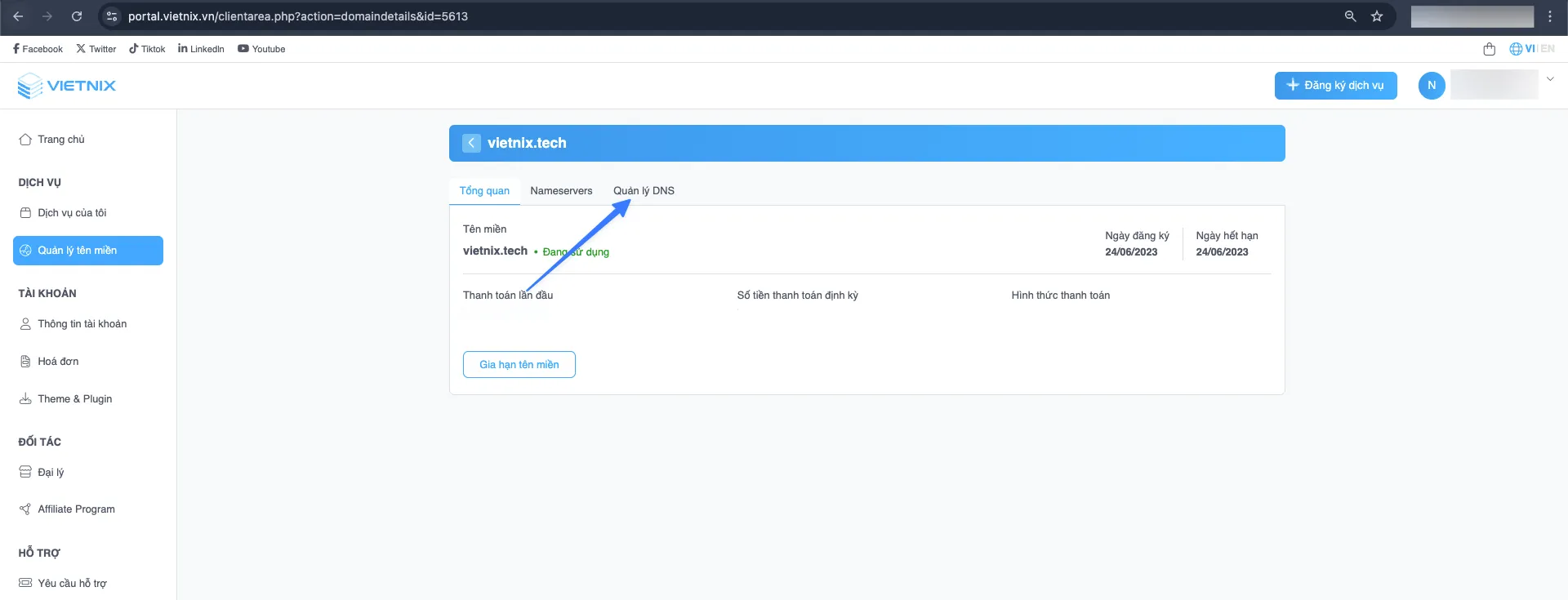 Hướng dẫn tạo Subdomain trên cPanel chi tiết, nhanh chóng 31 Chọn quản lý DNS