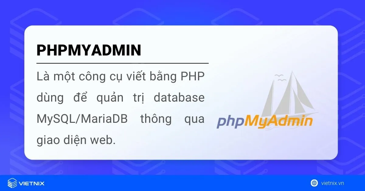 Khái niệm phpMyAdmin