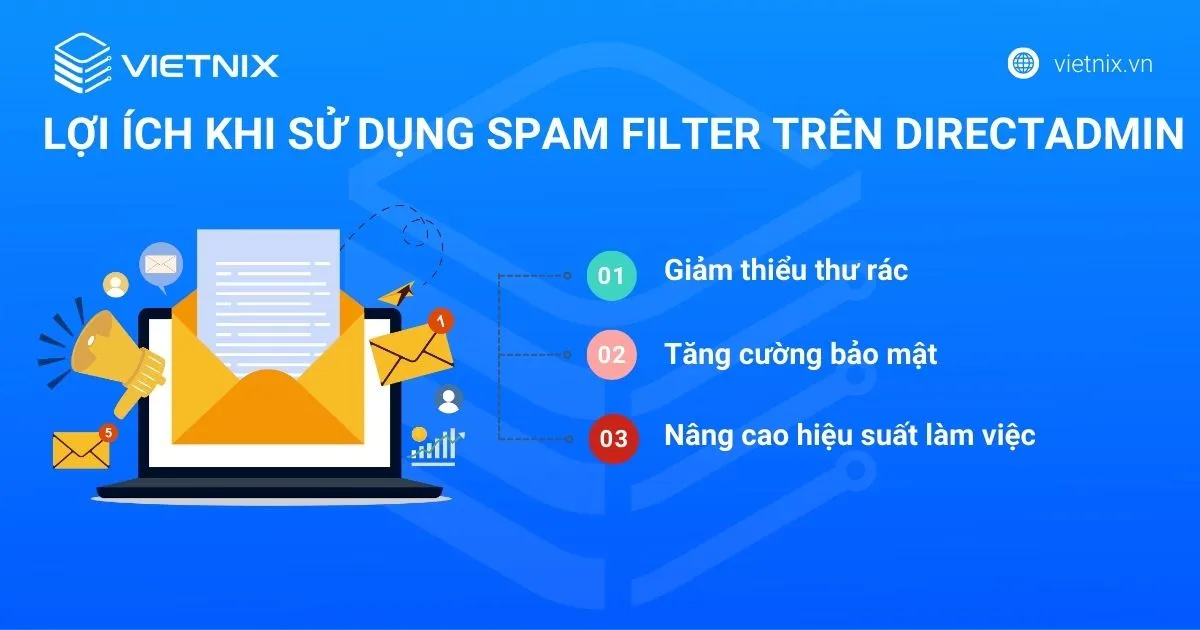 lợi ích của SPAM Filter trên DirectAdmin