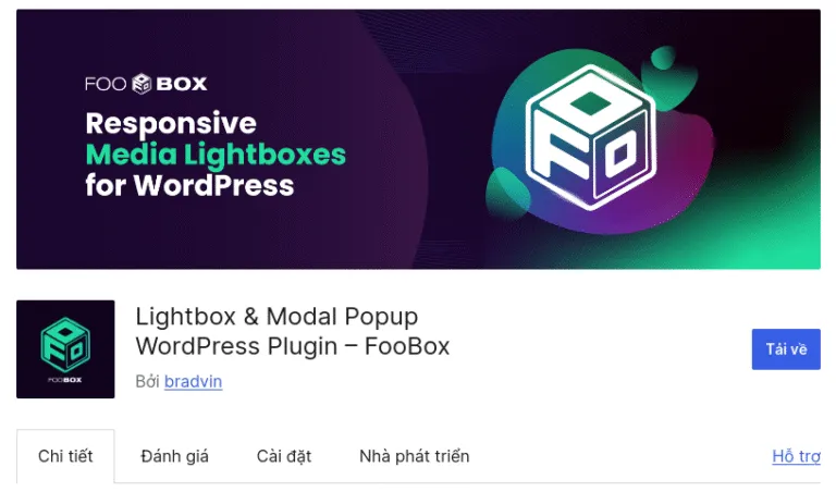 FooBox – Plugin Lightbox với thiết kế đáp ứng và tích hợp tự động