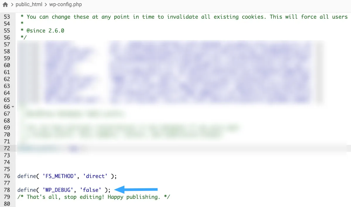 Cách sửa lỗi Parse Error: "Syntax Error, Unexpected" trong WordPress 43 Quay lại file wp-config.php trong thư mục gốc của WordPress