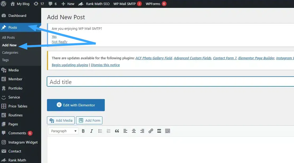 Hướng dẫn cách tạo blog cá nhân bằng WordPress đơn giản cho người mới 30 Tạo bài đăng đầu tiên