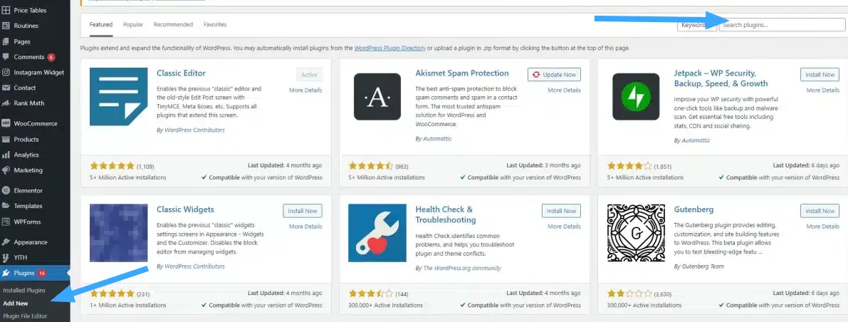 Hướng dẫn cách tạo blog cá nhân bằng WordPress đơn giản cho người mới 32 Cài đặt plugin cho WordPress