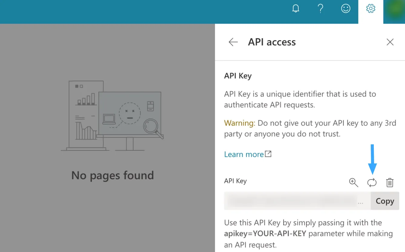 Cách sửa lỗi Failed to Submit Post to the Bing URL Submission API Error chi tiết 36 Không nên tái tạo khóa API trong Bing