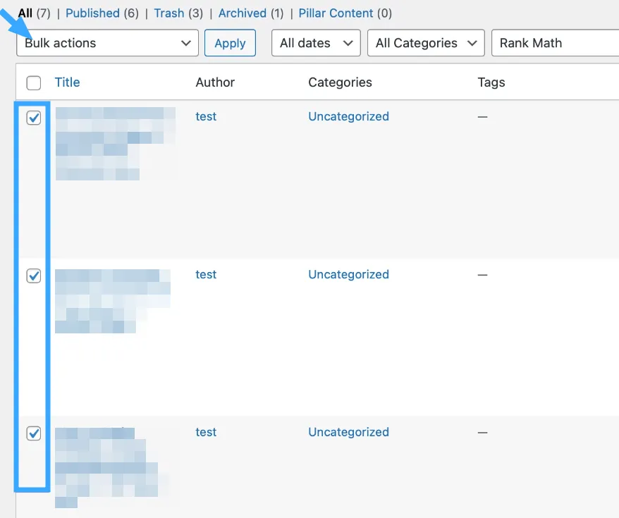 Cách lưu trữ bài viết WordPress nhanh chóng nhất 20 Lưu trữ nhiều bài viết cùng lúc