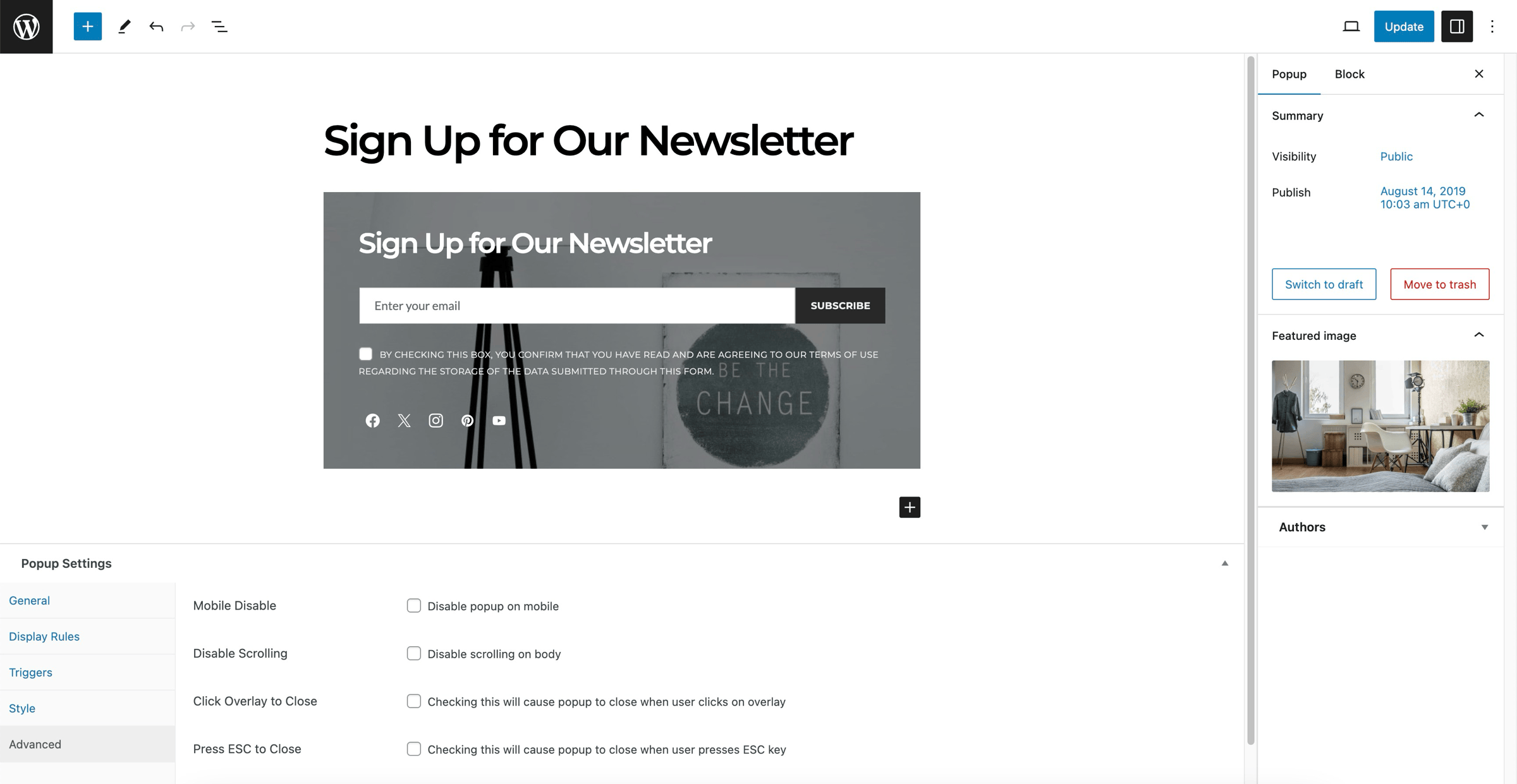 Top 16 plugin WordPress popup miễn phí, trả phí tốt nhất 37 Advanced Popups - Plugin tối ưu chuyển đổi và tương tác