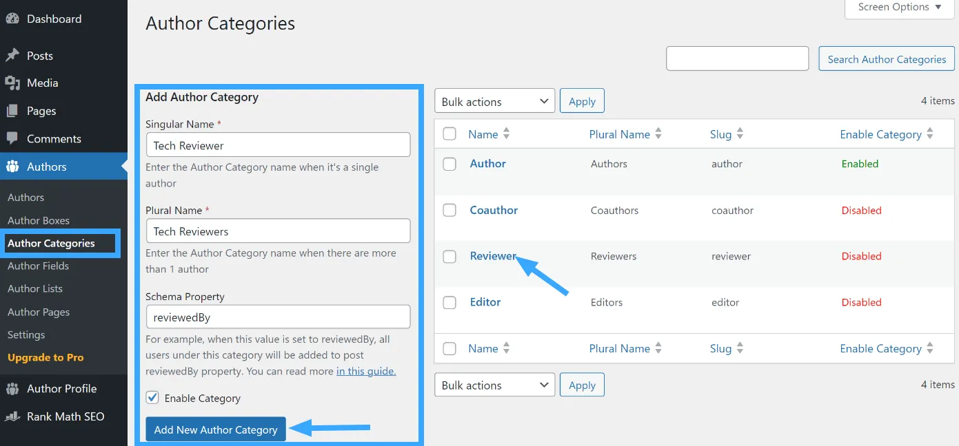 Cách thêm đồng tác giả vào bài viết WordPress đơn giản nhất 34 Nhấn Add New Author Category để lưu lại