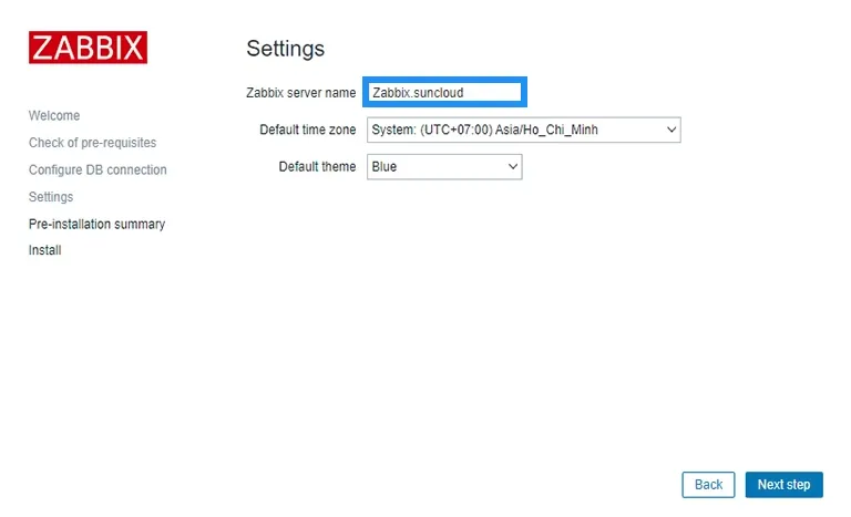 Hướng dẫn chi tiết cài đặt Zabbix 6.0 LTS trên Ubuntu 22.04: Tối ưu giám sát hệ thống hiệu quả 26 Cấu hình Zabbix server