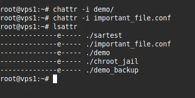 Hướng dẫn cách sử dụng lệnh chattr trong Linux chi tết 22 Kí hiệu i đã biến mất