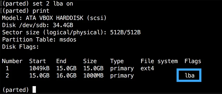 Tìm hiểu về Parted Linux dành cho người mới 23 Thay đổi thuộc tính phân vùng trong Linux - Nguồn: Internet