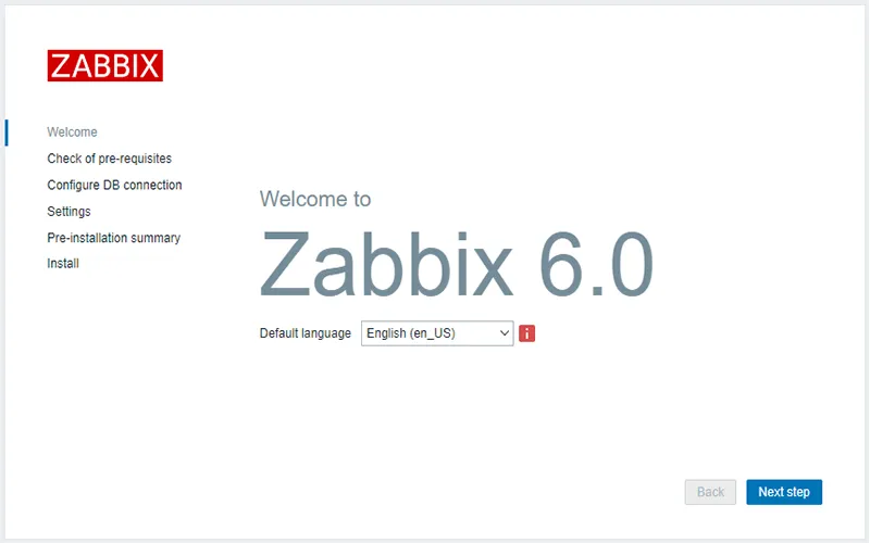 Hướng dẫn chi tiết cài đặt Zabbix 6.0 LTS trên Ubuntu 22.04: Tối ưu giám sát hệ thống hiệu quả 23 Truy cập giao diện Zabbix lần đầu và cấu hình ban đầu