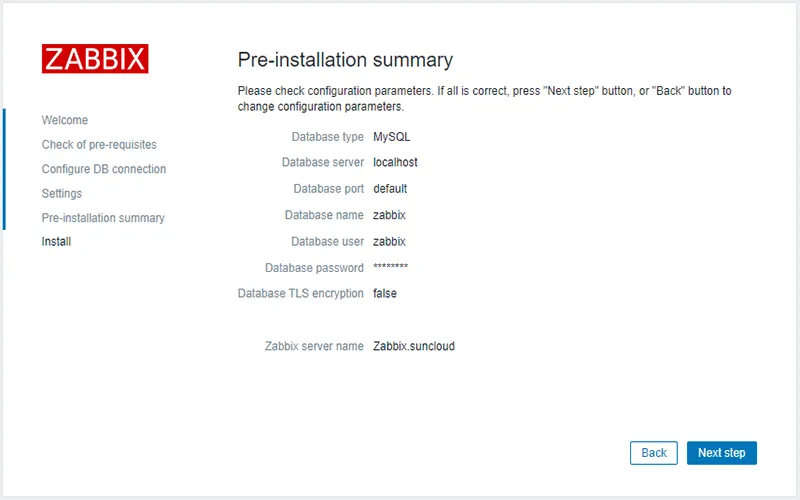 Hướng dẫn chi tiết cài đặt Zabbix 6.0 LTS trên Ubuntu 22.04: Tối ưu giám sát hệ thống hiệu quả 27 Xác nhận cấu hình