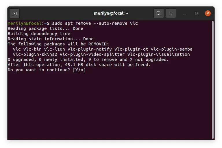 Lệnh apt-get autoremove