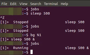 Tùy chọn bg [JOB_SPEC] của lệnh bg Linux - Nguồn: Internet