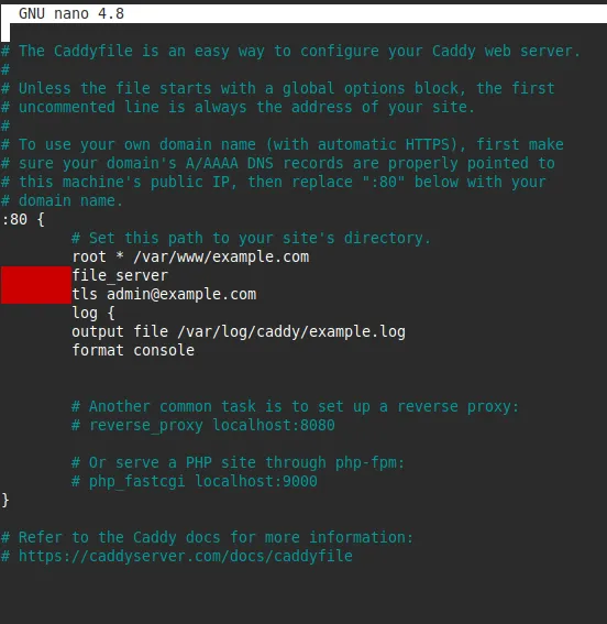 Hướng dẫn cài đặt Caddy Webserver trên Ubuntu 24.04 chi tiết từ A đến Z 20 Tạo file cấu hình mới