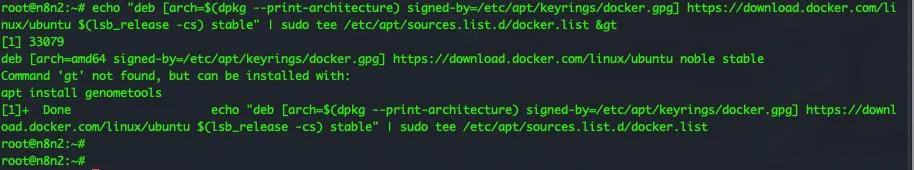 fig: Thêm kho lưu trữ Docker