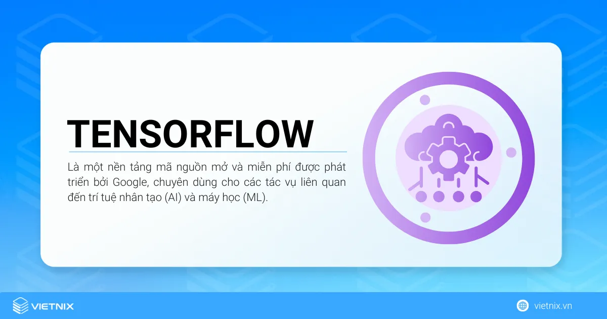 Hướng dẫn cài đặt TensorFlow trên Ubuntu 22.04 chi tiết 8 TensorFlow là một nền tảng mã nguồn mở và miễn phí chuyên dùng cho các tác vụ liên quan đến trí tuệ nhân tạo và máy học