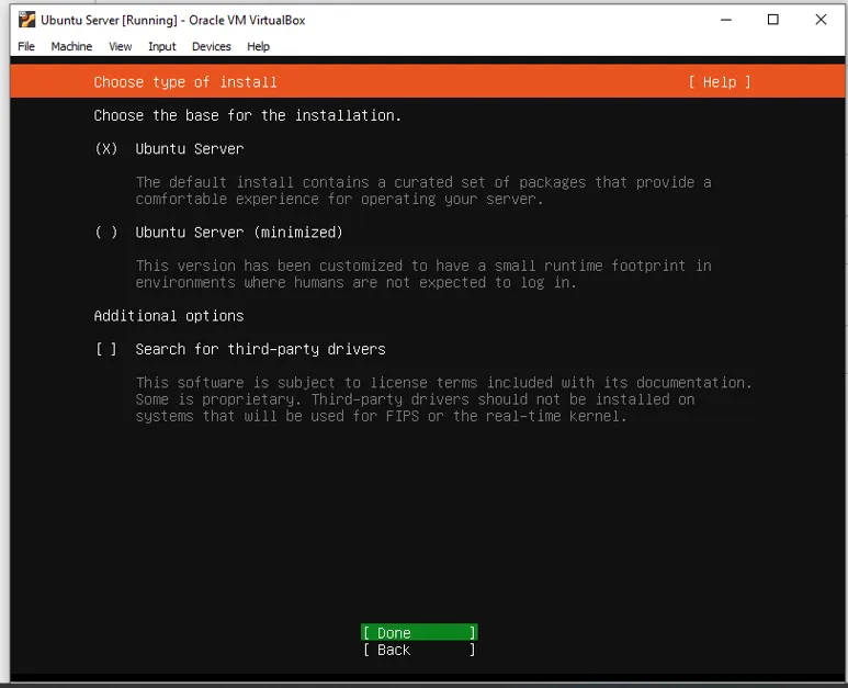 Cách cài đặt Ubuntu Server trên VirtualBox đơn giản cho người mới 36 Tích vào Ubuntu Server - Nguồn: Internet