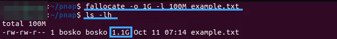 Lệnh fallocate Linux là gì? Các ví dụ về lệnh fallocate Linux 13 Phân bổ không gian trong phạm vi cụ thể bằng lệnh fallocate Linux - Nguồn: Internet