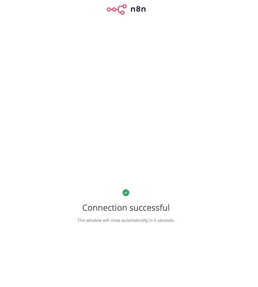 Hướng dẫn từng bước: Kết nối n8n đến Google Cloud APIs (OAuth 2.0) 38 Quá trình xác thực thành công