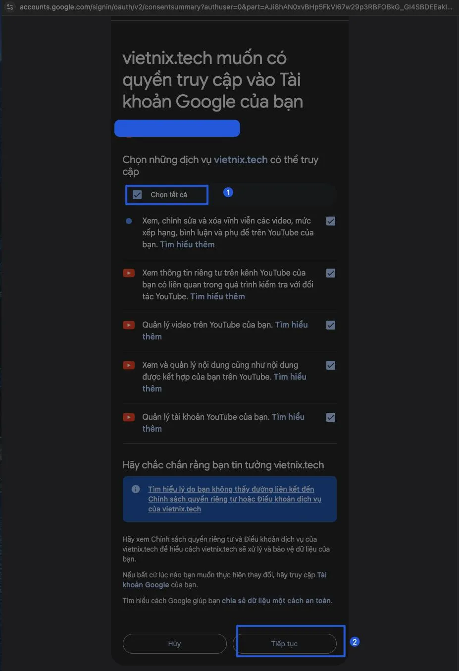 YouTube: Kết nối và tự động hóa với n8n nhanh chóng và hiệu quả 25 Consent screen