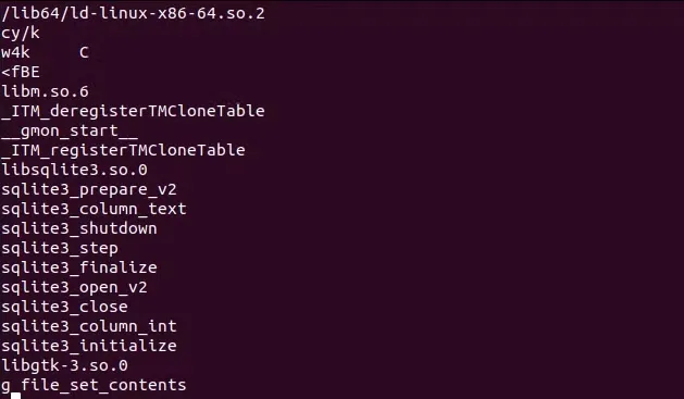 Cách sử dụng lệnh strings Linux chi tiết nhất 13 Kết quả sẽ được truyền thẳng vào less - Nguồn: Internet