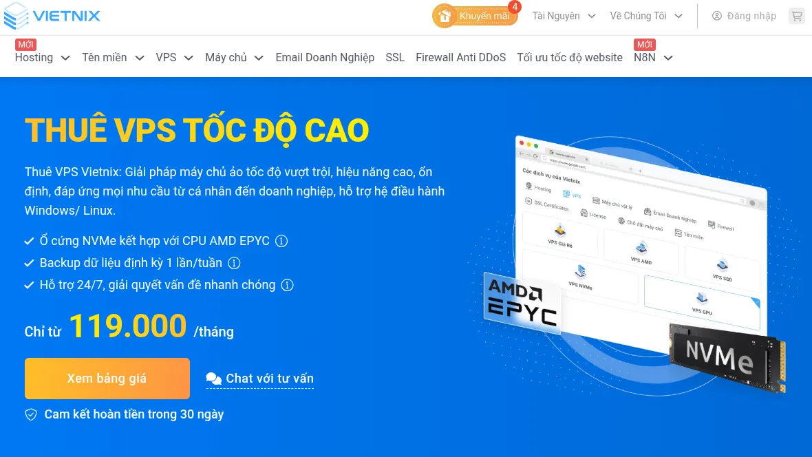 Game Server là gì? Nên lựa chọn máy chủ trò chơi nào? 128 VPS Game server Vietnix