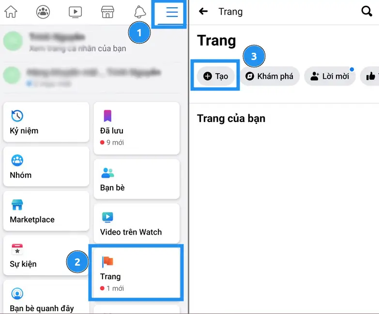 SEO Facebook là gì? Phương pháp SEO Fanpage lên top bền vững 38 Bước 1: Truy cập vào tài khoản Facebook và bắt đầu tạo Trang