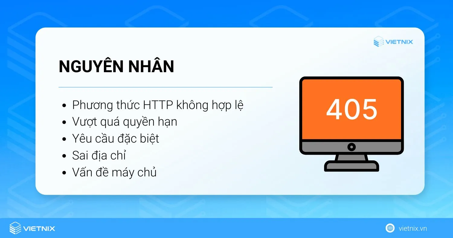 Hướng dẫn sửa lỗi 405 Method Not Allowed trên DirectAdmin 16 Nguyên nhân xảy ra lỗi 405 Method Not Allowed