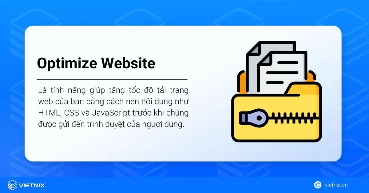 Hướng dẫn cách sử dụng Optimize Website trên cPanel 10 Optimize Website trên cPanel