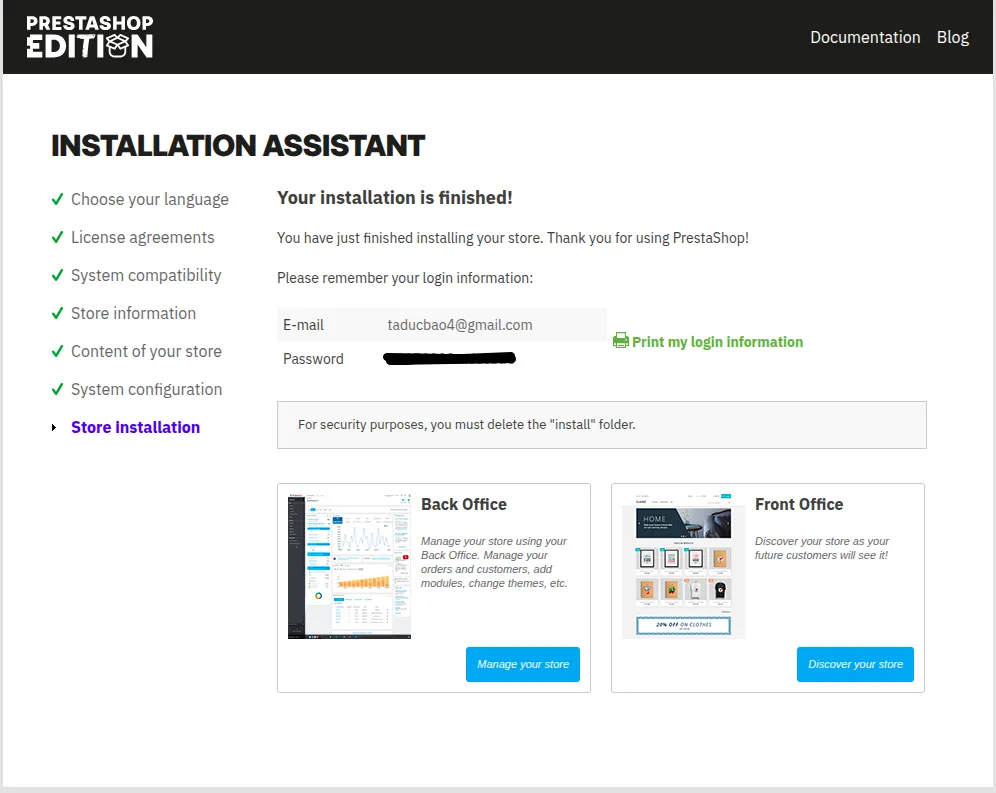 Hướng dẫn cài đặt PrestaShop trên CyberPanel đơn giản 24 cài đặt PrestaShop trên CyberPanel