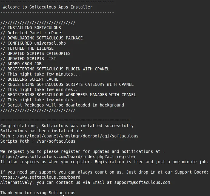 Hướng dẫn cài đặt Softaculous trên WHM cPanel chi tiết 20 Cách cài đặt Softaculous trên WHM