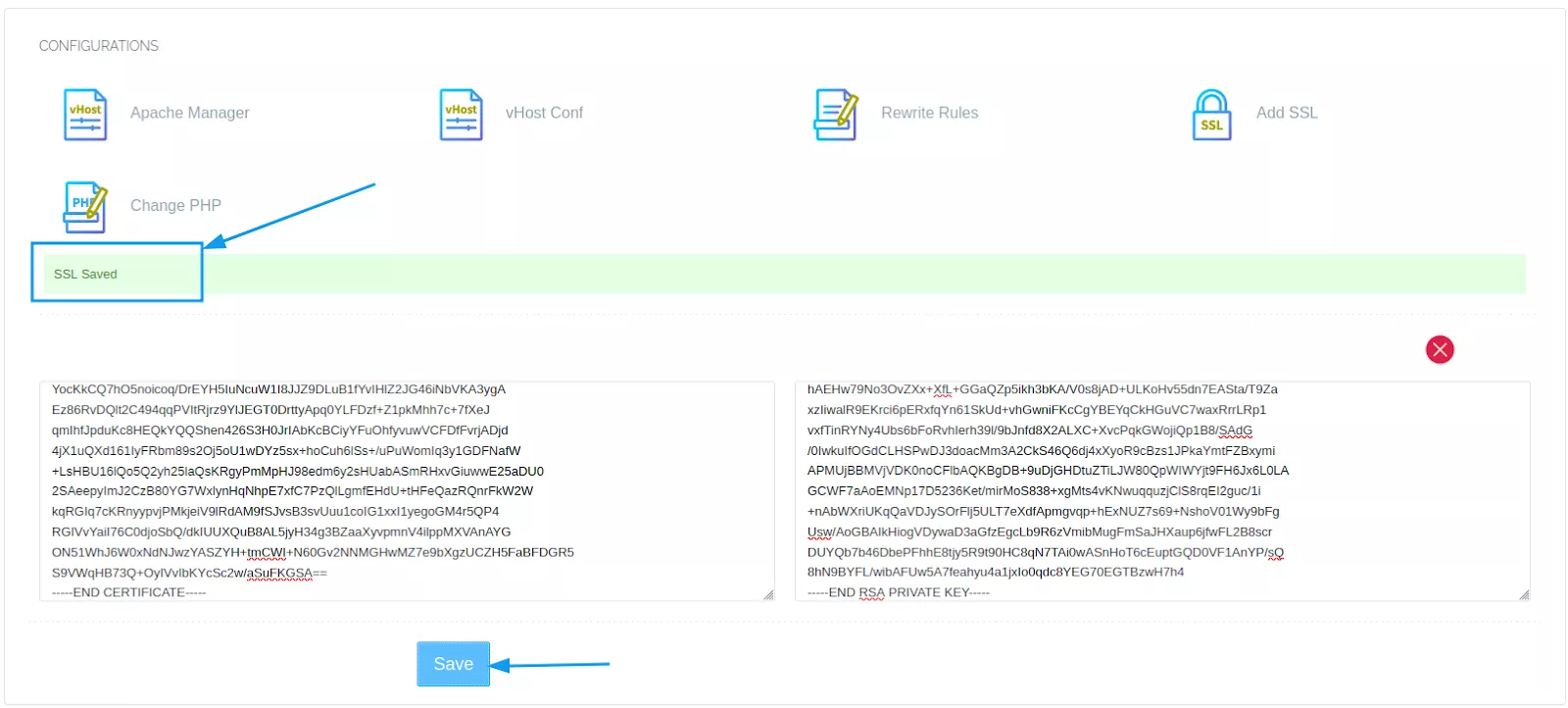 Hướng dẫn cài đặt SSL trên CyberPanel miễn phí 17 Nhập thông tin chứng chỉ
