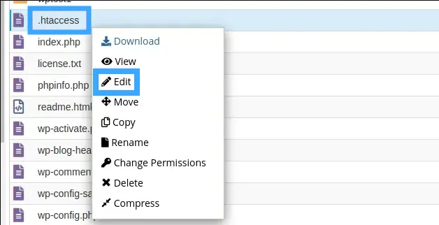 3 cách redirect domain cũ sang domain mới không ảnh hưởng đến thứ hạng SEO 35 Chọn Edit