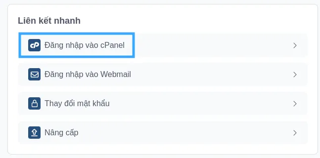 3 cách redirect domain cũ sang domain mới không ảnh hưởng đến thứ hạng SEO 25 Đăng nhập vào cPanel