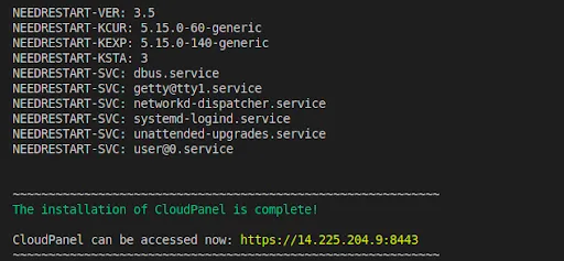 CloudPanel là gì? Hướng dẫn cài đặt và sử dụng CloudPanel chi tiết 21 Cài đặt trên hệ điều hành Ubuntu