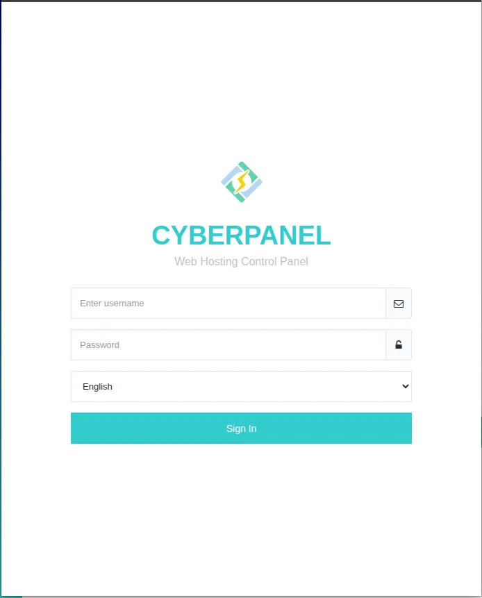 Hướng dẫn cách cài đặt Elasticsearch trên CyberPanel nhanh chóng 16 Đăng nhập CyberPanel