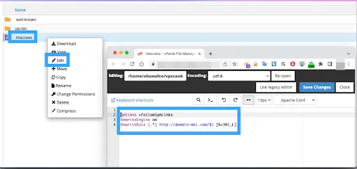 Hướng dẫn thay đổi tên miền không mất thứ hạng hiệu quả 36 Redirect 301 từ tên miền cũ sang tên miền mới