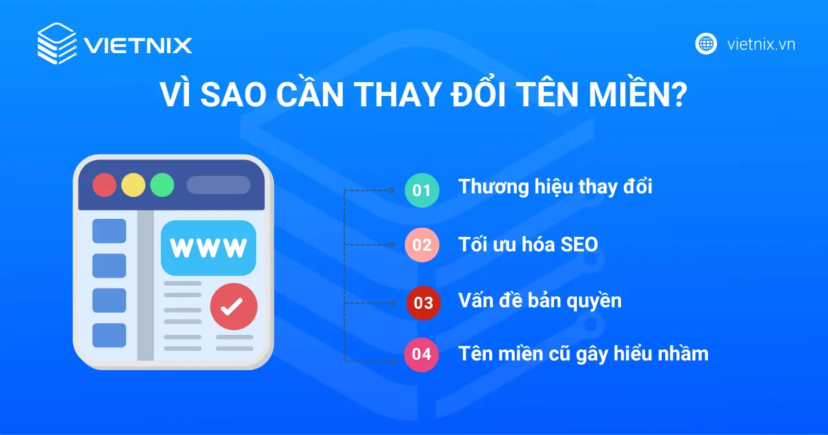 Hướng dẫn thay đổi tên miền không mất thứ hạng hiệu quả 23 Vì sao cần thay đổi tên miền không mất thứ hạng
