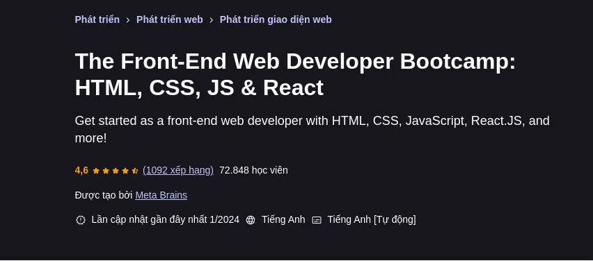 Position trong CSS là gì? Giới thiệu các thuộc tính position trong CSS 31 The Front-End Web Developer Bootcamp (Udemy)