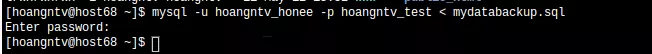 Hướng dẫn import database bằng lệnh với Terminal 17 Import database bằng lệnh mysql