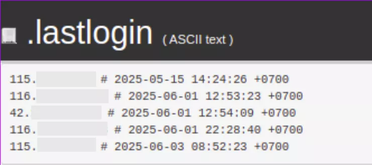 Hướng dẫn kiểm tra thông tin lịch sử login vào cPanel 17 Kiểm tra thông tin lịch sử login vào cPanel