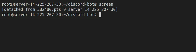Tổng hợp nhà cung cấp, cho thuê Discord bot hosting miễn phí, an toàn, chất lượng 317 Tách phiên Screen