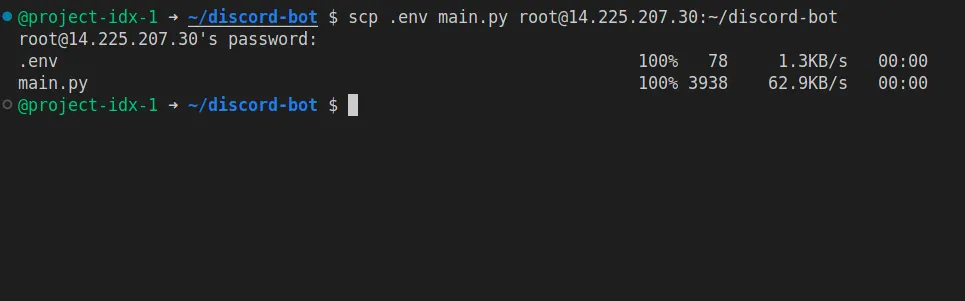 Tổng hợp nhà cung cấp, cho thuê Discord bot hosting miễn phí, an toàn, chất lượng 310 Sao chép .env và main.py