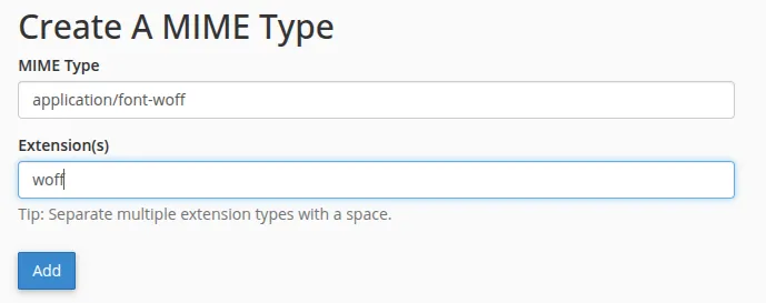 Hướng dẫn quản lý MIME Types trên cPanel đơn giản 11 Bước 2 Cách quản lý MIME Types trên cPanel