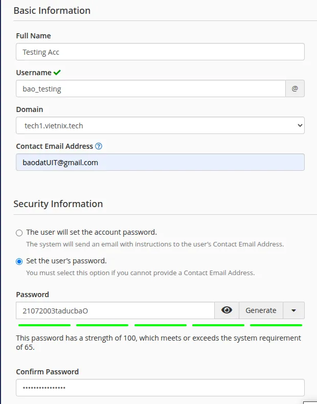Hướng dẫn sử dụng User Manager trên cPanel đơn giản 16 sử dụng User Manager trên cPanel