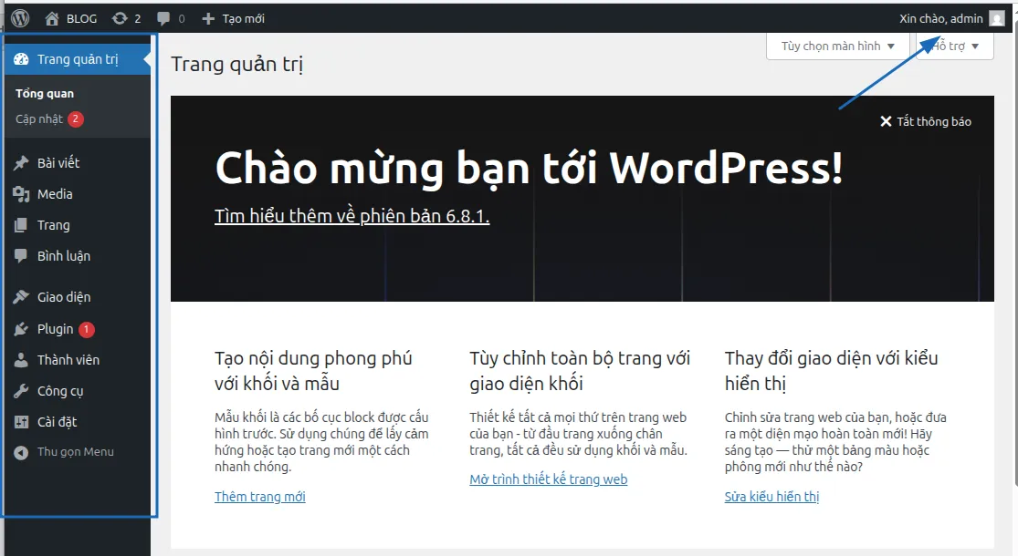 Hướng dẫn sửa lỗi mất quyền Admin trong WordPress nhanh chóng 23 bước 3 sửa lỗi mất quyền Admin trong WordPress