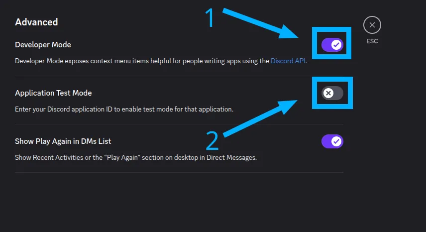 Tổng hợp nhà cung cấp, cho thuê Discord bot hosting miễn phí, an toàn, chất lượng 281 Bật Developer Mode